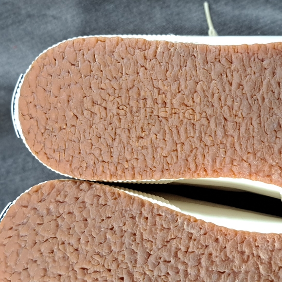 Superga Mono Tan Faux Suede Faux Fur Lined High Top Lace Up Sneakers VG US 5 - Picture 9 of 16